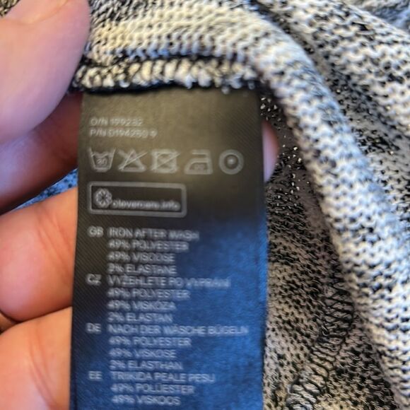 Divided black white patterned lightweight open cardigan Size L EUC - Picture 2 of 8